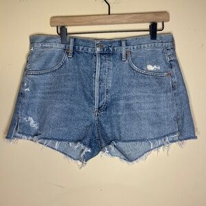 Citizens Of Humanity Blue Distressed Denim Shorts